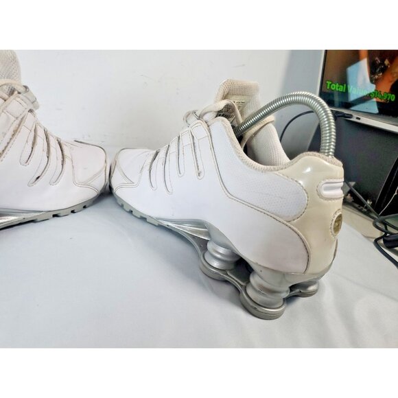 Nike Shox 366571-111 White Running Gym Shoes Women's Size US 8.5 - Picture 11 of 16